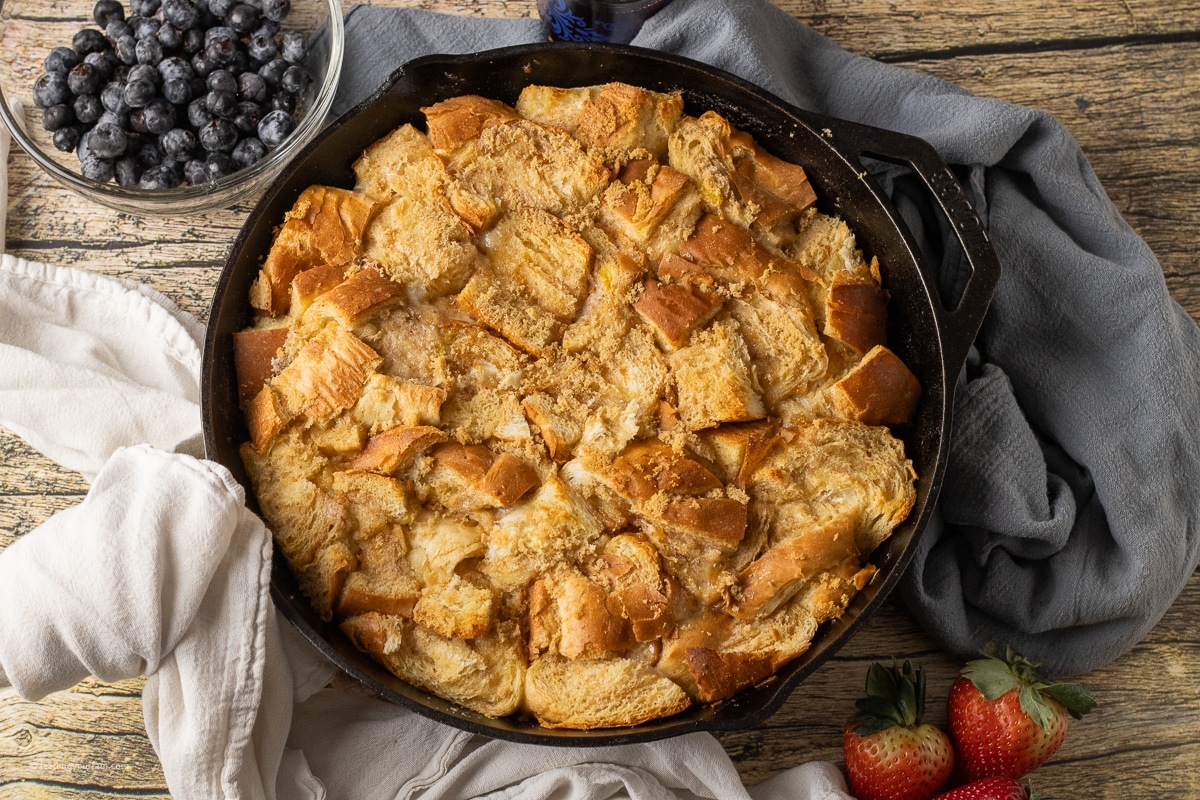 cast iron french toast casserole