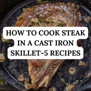 how to cook steak in a cast iron skillet image